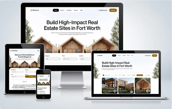 Custom Fort Worth real estate website design