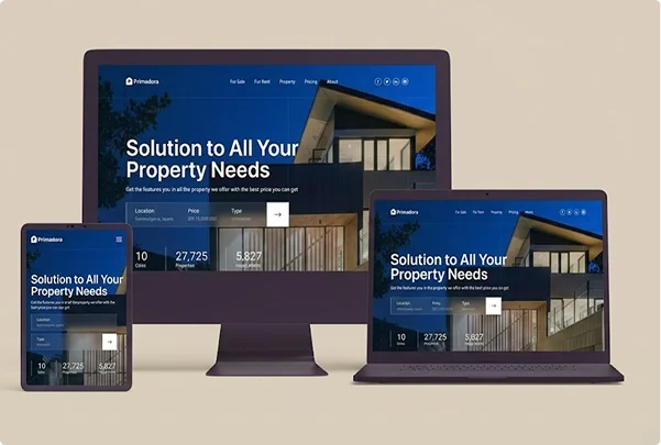 web designing of realoestate