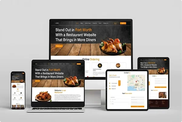 Fort Worth restaurant web design