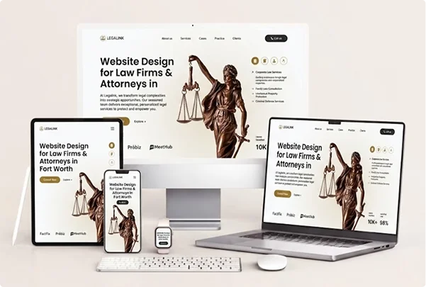 Custom law firm website fort worth