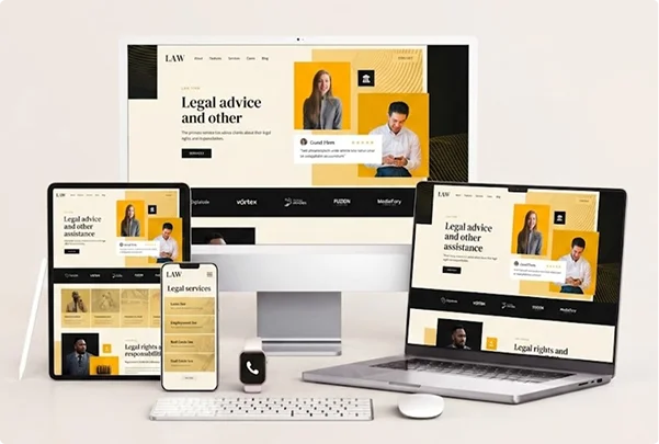 custom law firm website designed