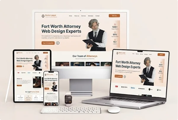 Professional legal website with responsive design